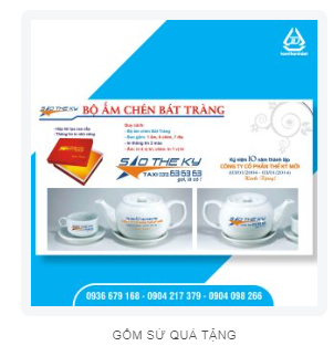 In quà tặng gốm sứ - Công Ty TNHH Thương Mại Dịch Vụ In Tâm Thành Đạt